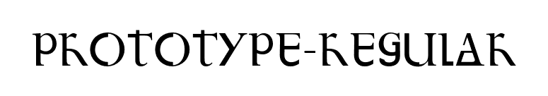 Prototype-Regular font preview
