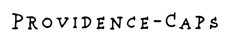 Providence-Caps font preview