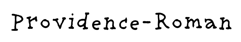 Providence-Roman font preview