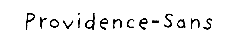 Providence-Sans font preview