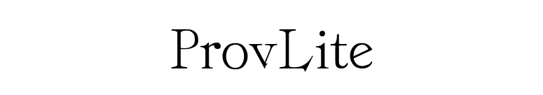 ProvLite font preview