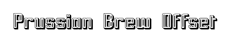Prussian Brew Offset font preview