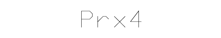 Prx4 font preview