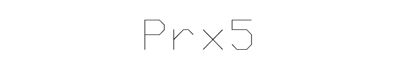 Prx5 font preview