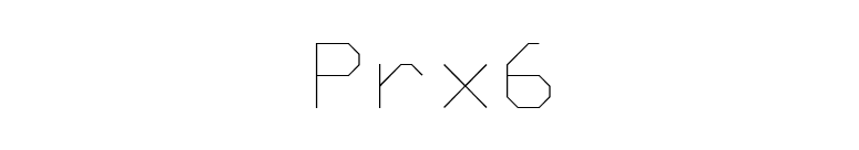 Prx6 font preview