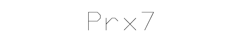 Prx7 font preview