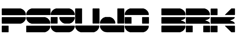 Pseudo BRK font preview