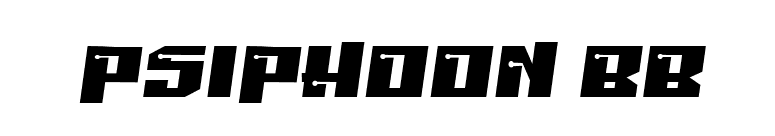 Psiphoon BB font preview