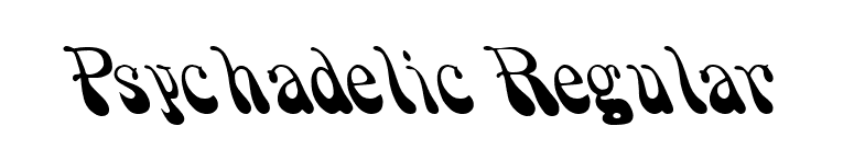 Psychadelic Regular font preview