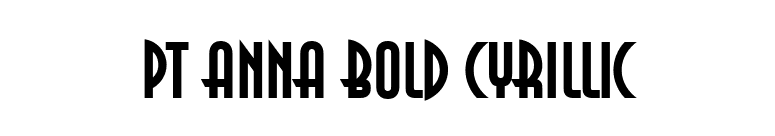 PT Anna Bold Cyrillic font preview