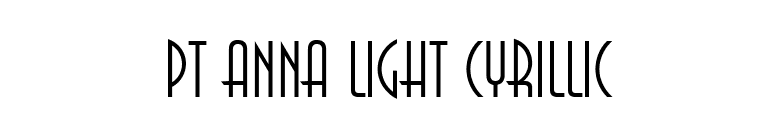 PT Anna Light Cyrillic font preview