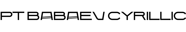 PT Babaev Cyrillic font preview