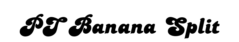 PT Banana Split font preview