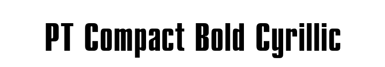 PT Compact Bold Cyrillic font preview