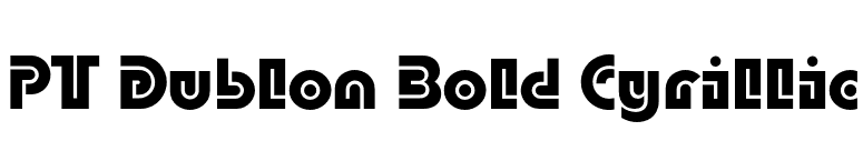 PT Dublon Bold Cyrillic font preview