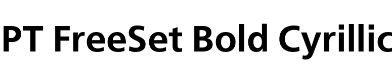 PT FreeSet Bold Cyrillic font preview