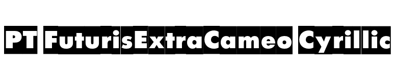PT FuturisExtraCameo Cyrillic font preview