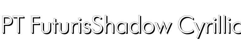 PT FuturisShadow Cyrillic font preview