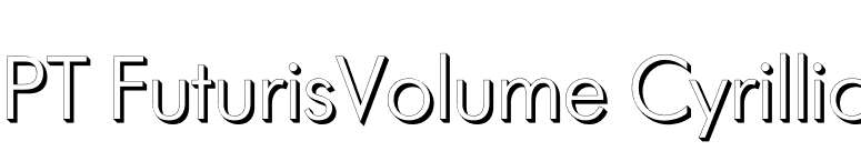 PT FuturisVolume Cyrillic font preview