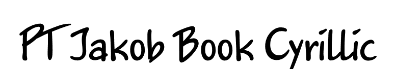 PT Jakob Book Cyrillic font preview