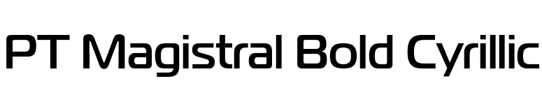 PT Magistral Bold Cyrillic font preview
