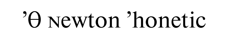 PT Newton Phonetic font preview