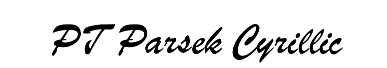 PT Parsek Cyrillic font preview