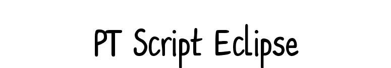 PT Script Eclipse font preview