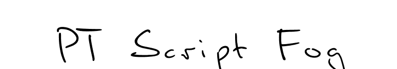 PT Script Fog font preview