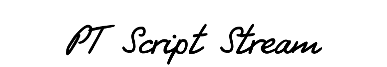 PT Script Stream font preview