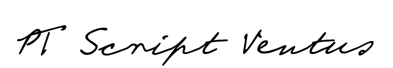 PT Script Ventus font preview