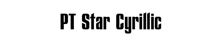 PT Star Cyrillic font preview