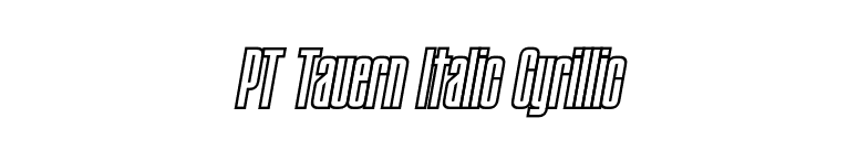PT Tauern Italic Cyrillic font preview