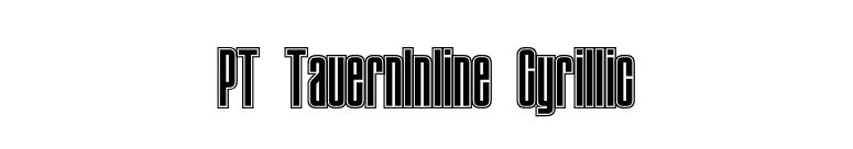 PT TauernInline Cyrillic font preview