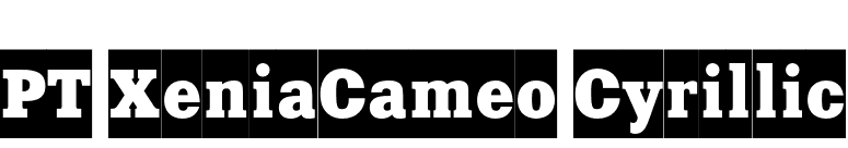 PT XeniaCameo Cyrillic font preview