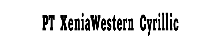 PT XeniaWestern Cyrillic font preview