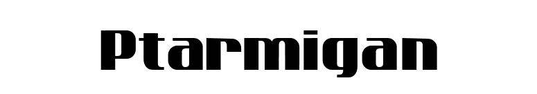 Ptarmigan font preview
