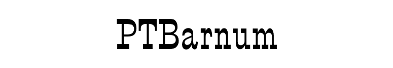 PTBarnum font preview
