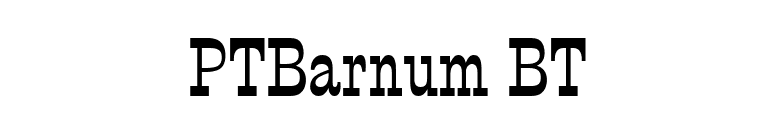 PTBarnum BT font preview