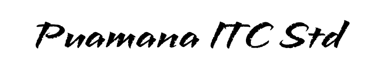 Puamana ITC Std font preview