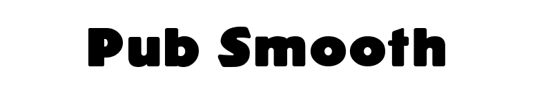 Pub Smooth font preview