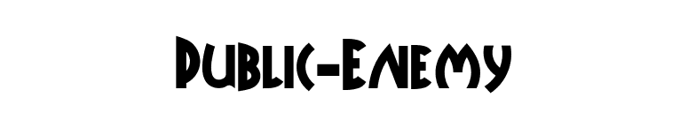 Public-Enemy font preview