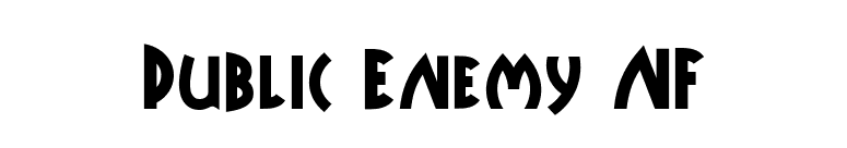 Public Enemy NF font preview