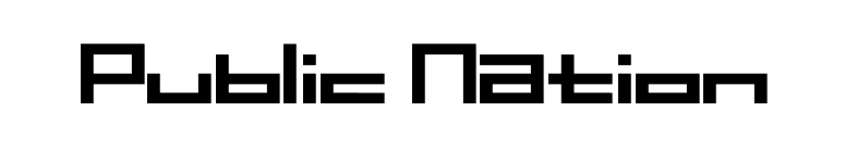 Public Nation font preview