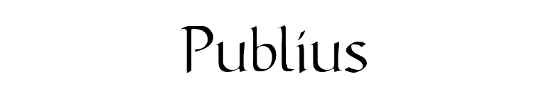 Publius font preview