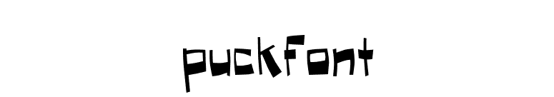 Puckfont font preview