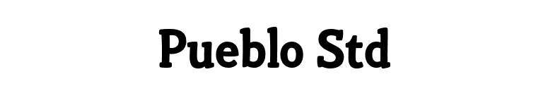 Pueblo Std font preview