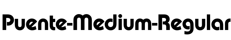 Puente-Medium-Regular font preview