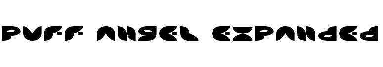 Puff Angel Expanded font preview