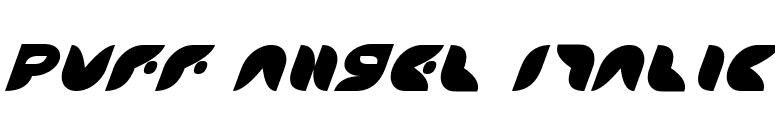 Puff Angel Italic font preview
